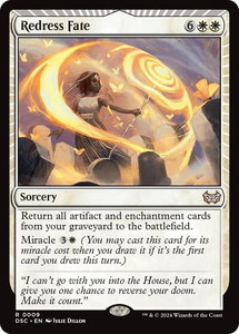 Redress Fate - Commander: Duskmourn: House of Horror (DSC) #9 - Rare Magic: The Gathering Trading Card