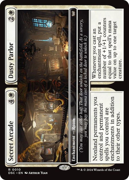 Secret Arcade // Dusty Parlor - Commander: Duskmourn: House of Horror Magic: The Gathering trading card