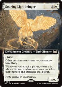 Soaring Lightbringer (Extended Art) - Commander: Duskmourn: House of Horror (DSC) #42 - Rare Magic: The Gathering Trading Card