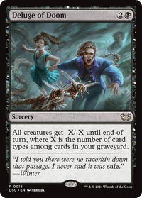 Deluge of Doom - Commander: Duskmourn: House of Horror (DSC) #18 - Rare Magic: The Gathering Trading Card