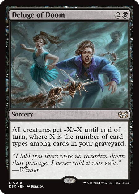 Deluge of Doom - Commander: Duskmourn: House of Horror Magic: The Gathering trading card