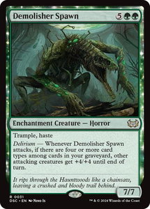 Demolisher Spawn - Commander: Duskmourn: House of Horror (DSC) #31 - Rare Magic: The Gathering Trading Card