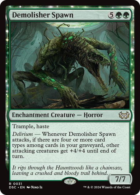 Demolisher Spawn - Commander: Duskmourn: House of Horror Magic: The Gathering trading card