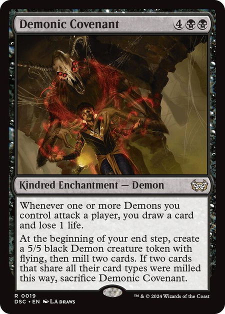 Demonic Covenant - Commander: Duskmourn: House of Horror Magic: The Gathering trading card