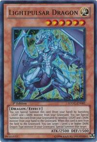 Lightpulsar Dragon trading card from Structure Deck: Dragons Collide Lightpulsar Dragon - Structure Deck: Dragons Collide YuGiOh trading card