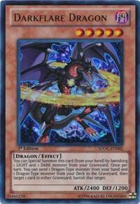 Darkflare Dragon - Structure Deck: Dragons Collide (SDDC) #SDDC-EN002 - Ultra Rare YuGiOh Trading Card
