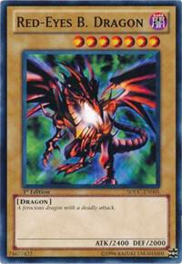 Red-Eyes B. Dragon trading card from Structure Deck: Dragons Collide Red-Eyes B. Dragon - Structure Deck: Dragons Collide YuGiOh trading card