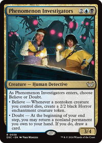Phenomenon Investigators - Commander: Duskmourn: House of Horror (DSC) #38 - Rare Magic: The Gathering Trading Card