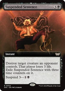 Suspended Sentence (Extended Art) - Commander: Duskmourn: House of Horror (DSC) #54 - Rare Magic: The Gathering Trading Card