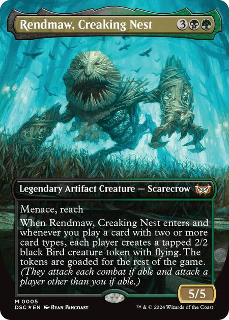 Rendmaw, Creaking Nest (Borderless) - Commander: Duskmourn: House of Horror Magic: The Gathering trading card