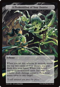 A Premonition of Your Demise (Full Art) - Archenemy: Duskmourn (A:DSC) #353 - Common Magic: The Gathering Trading Card