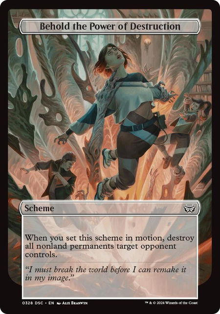 Behold the Power of Destruction (Full Art) - Archenemy: Duskmourn Magic: The Gathering trading card