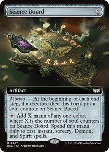 Seance Board (Extended Art) - Commander: Duskmourn: House of Horror (DSC) #67 - Rare Magic: The Gathering Trading Card