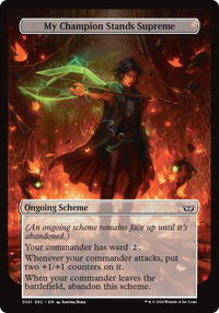 My Champion Stands Supreme (Full Art) - Archenemy: Duskmourn (A:DSC) #341 - Common Magic: The Gathering Trading Card
