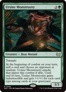Ursine Monstrosity - Commander: Duskmourn: House of Horror (DSC) #36 - Rare Magic: The Gathering Trading Card