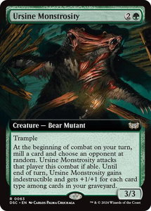 Ursine Monstrosity (Extended Art) - Commander: Duskmourn: House of Horror (DSC) #63 - Rare Magic: The Gathering Trading Card