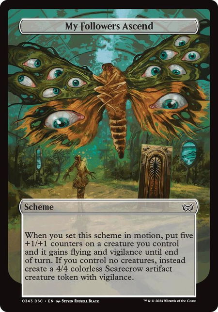 My Followers Ascend (Full Art) - Archenemy: Duskmourn Magic: The Gathering trading card
