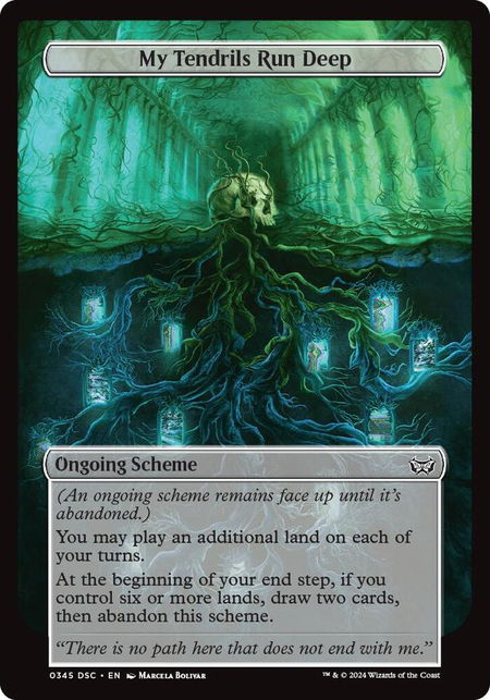 My Tendrils Run Deep (Full Art) - Archenemy: Duskmourn Magic: The Gathering trading card