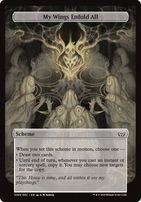 My Wings Enfold All (Full Art) - Archenemy: Duskmourn (A:DSC) #348 - Common Magic: The Gathering Trading Card