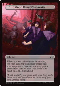 Only I Know What Awaits (Full Art) - Archenemy: Duskmourn (A:DSC) #350 - Common Magic: The Gathering Trading Card