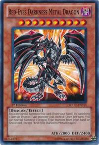 Red-Eyes Darkness Metal Dragon trading card from Structure Deck: Dragons Collide Red-Eyes Darkness Metal Dragon - Structure Deck: Dragons Collide YuGiOh trading card