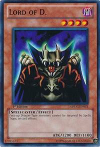 Lord of D. trading card from Structure Deck: Dragons Collide Lord of D. - Structure Deck: Dragons Collide YuGiOh trading card