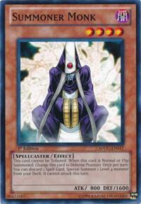 Summoner Monk trading card from Structure Deck: Dragons Collide Summoner Monk - Structure Deck: Dragons Collide YuGiOh trading card