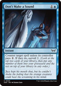 Don't Make a Sound - Duskmourn: House of Horror (DSK) #49 - Common Magic: The Gathering Trading Card