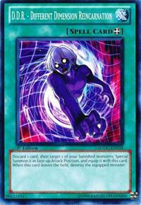 D.D.R. - Different Dimension Reincarnation trading card from Structure Deck: Dragons Collide D.D.R. - Different Dimension Reincarnation - Structure Deck: Dragons Collide YuGiOh trading card