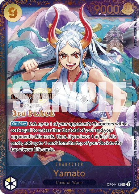 Yamato (Championship 2024 Finals 3rd Place) - One Piece Promotion Cards One Piece trading card