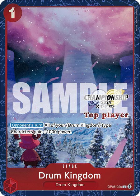 Drum Kingdom (Championship 2024 Top Player Pack) - One Piece Promotion Cards One Piece trading card