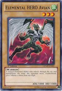 Elemental HERO Avian trading card from Ra Yellow Mega Pack Elemental HERO Avian - Ra Yellow Mega Pack YuGiOh trading card