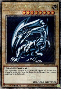 Blue-Eyes White Dragon (Quarter Century Secret Rare) - 25th Anniversary Tin: Dueling Mirrors  #MP24-EN001 - Quarter Century Secret Rare YuGiOh Trading Card