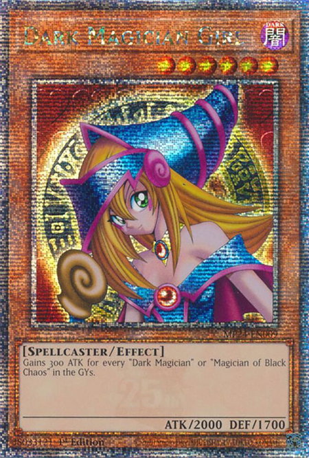 Dark Magician Girl (Quarter Century Secret Rare) - 25th Anniversary Tin: Dueling Mirrors YuGiOh trading card
