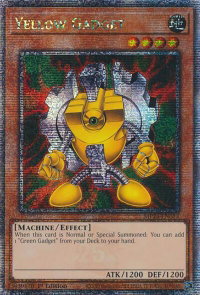 Yellow Gadget (Quarter Century Secret Rare) - 25th Anniversary Tin: Dueling Mirrors  #MP24-EN013 - Quarter Century Secret Rare YuGiOh Trading Card