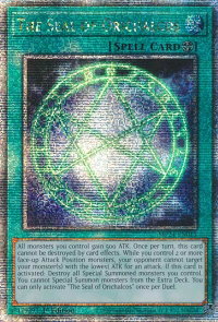 The Seal of Orichalcos (Quarter Century Secret Rare) - 25th Anniversary Tin: Dueling Mirrors  #MP24-EN015 - Quarter Century Secret Rare YuGiOh Trading Card