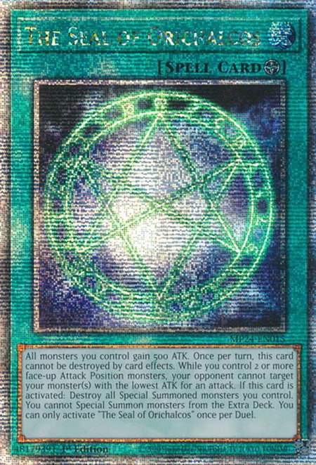 The Seal of Orichalcos (Quarter Century Secret Rare) - 25th Anniversary Tin: Dueling Mirrors YuGiOh trading card
