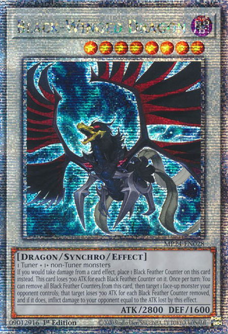 Black-Winged Dragon (Quarter Century Secret Rare) - 25th Anniversary Tin: Dueling Mirrors YuGiOh trading card