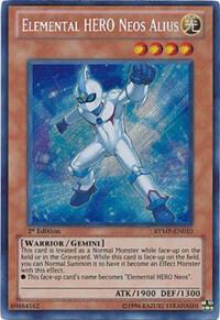 Elemental HERO Neos Alius trading card from Ra Yellow Mega Pack Elemental HERO Neos Alius - Ra Yellow Mega Pack YuGiOh trading card