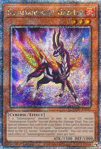 Salamangreat Gazelle (Quarter Century Secret Rare) - 25th Anniversary Tin: Dueling Mirrors  #MP24-EN049 - Quarter Century Secret Rare YuGiOh Trading Card