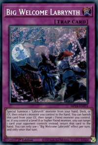 Big Welcome Labrynth - 25th Anniversary Tin: Dueling Mirrors  #MP24-EN074 - Prismatic Secret Rare YuGiOh Trading Card