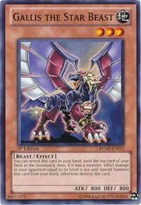 Gallis the Star Beast trading card from Ra Yellow Mega Pack Gallis the Star Beast - Ra Yellow Mega Pack YuGiOh trading card