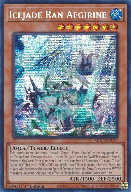 Icejade Ran Aegirine - 25th Anniversary Tin: Dueling Mirrors YuGiOh trading card