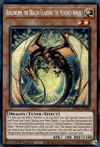 Ringowurm, the Dragon Guarding the Hundred Apples - 25th Anniversary Tin: Dueling Mirrors  #MP24-EN080 - Prismatic Secret Rare YuGiOh Trading Card
