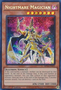 Nightmare Magician - 25th Anniversary Tin: Dueling Mirrors  #MP24-EN093 - Prismatic Secret Rare YuGiOh Trading Card