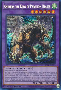 Chimera the King of Phantom Beasts - 25th Anniversary Tin: Dueling Mirrors  #MP24-EN095 - Prismatic Secret Rare YuGiOh Trading Card