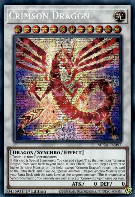 Crimson Dragon - 25th Anniversary Tin: Dueling Mirrors YuGiOh trading card