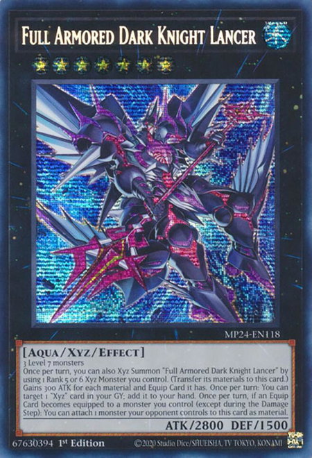 Full Armored Dark Knight Lancer - 25th Anniversary Tin: Dueling Mirrors YuGiOh trading card