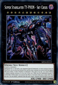 Super Starslayer TY-PHON - Sky Crisis - 25th Anniversary Tin: Dueling Mirrors  #MP24-EN119 - Prismatic Secret Rare YuGiOh Trading Card