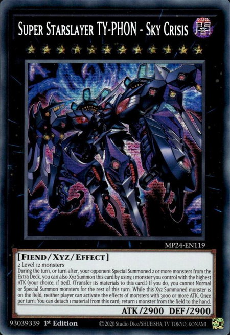 Super Starslayer TY-PHON - Sky Crisis - 25th Anniversary Tin: Dueling Mirrors YuGiOh trading card